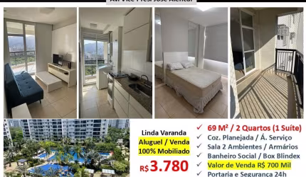 Apto Barra Olímpica Cidade Jardim Maayan 70M²