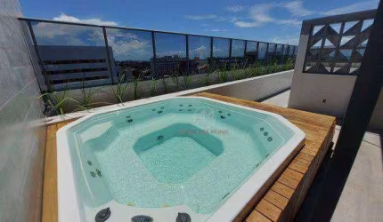 Apartamento de 44m2 com 1 Quarto , Ampla Varanda e à 200m do Mar