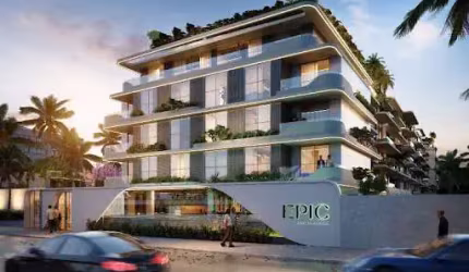 Flats na planta de alto padrão na Beira Mar da Praia de Cabo Branco