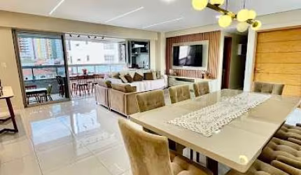 Apartamento de 163m2 com 3 Suítes + DCE + Varanda Gourmet e Todo Projetado