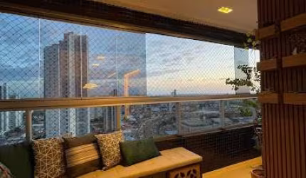 Apartamento mobiliado decorado e projetado em Brisamar