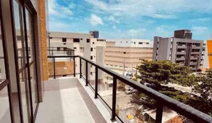 Flat Novo de 25m2 com Ampla Varanda e à 100m do Mar