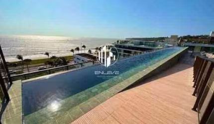 Flat de 42m2 Todo Mobiliado e Projetado, Com Vista Mar