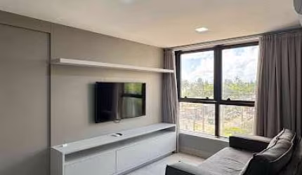 Apartamento com 1 Suíte, Mobiliado e Projetado, Frente Mar e Beira Mar
