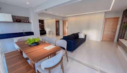 Apartamento de 136m2 com 3 Suítes + DCE, Todo Projetado, em Condomínio Club