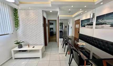Apartamento com 2 Quartos Mobiliado e Projetado, com Lazer Completo
