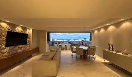 Apartamento de 136m2 com 3 Quartos, Todo Projetado e Com Vista Mar