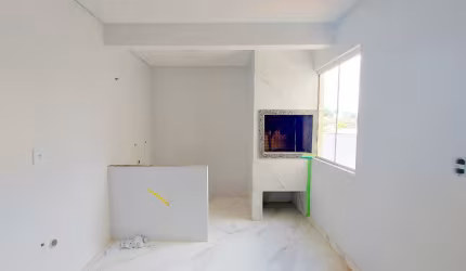 PARQUE VERDE - 2 QUARTOS, SALA, COZINHA, BWC, CHURRASQ, 2 VAGAS, A/PRIV. 50,46m²