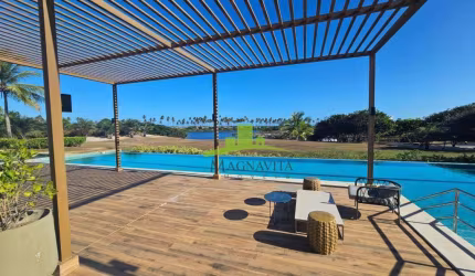 Lote frente lagoa no Reserva Sauípe, 499m², plano, dentro do Destino Sauípe com infraestrutura completa. Agende sua visita!