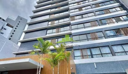 BLUE BARRA | 1 quarto Mobiliado com 27,14m² | 1 garagem | Andar Alto | Decorado | Oportunidade