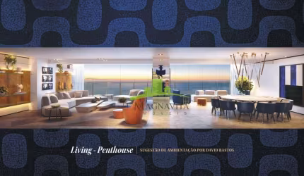 Apartamento Penthouse à Venda no NOUVELLE BOSSA, LANÇAMENTO EXCLUSIVO, JAGUARIBE, 336,36m²,  6 quartos, 5 Suítes, 02 closets Sr. e Sra. Vista Mar