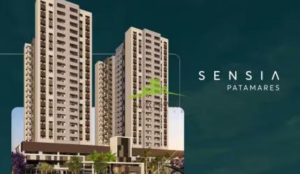 Lançamento Sensia Patamares: Apartamentos de 64m² e 83m², 2 ou 3 quartos, varanda gourmet, vista mar ou giardino. Excelente oportunoidade!