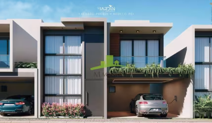 Casa à venda em Lauro de Freitas: 208m², 4 suítes, espaço gourmet, 2 vagas, condomínio com lazer completo na Priscila Dutra, Vilas do Atlântico