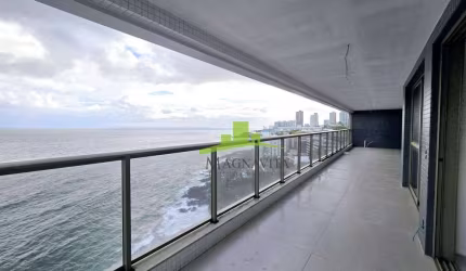 Apartamento de luxo à venda em Ondina, Salvador: 303m², 4 suítes, vista mar, alto padrão no Undae Ocean, com infraestrutura completa e acesso à praia