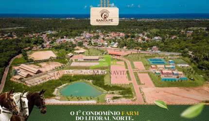 Terreno de 900 m² à venda no Condomínio Fazenda Santa Fé, Litoral Norte | Condomínio Estilo Fazenda | 900m² | Lazer Completo | R$ 360.000