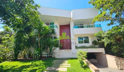 Mansão à venda, Alto Padrão e Autossustentável, Residencial Itapuã, Alphaville Salvador 1, 964m², 6 Suítes, Piscina Aquecida, Energia Solar. Exclusiva