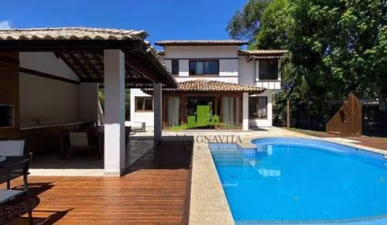 Casa de alto padrão à venda no Quintas de Sauípe Laguna, 370m², 4 suítes, porteira fechada, R$ 1.950.000,00