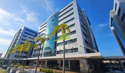 Sala comercial à venda no Hangar Business Park, Salvador, 66m², divisórias instaladas, recepção planejada, copa, banheiro privativo, R$ 420.000,00