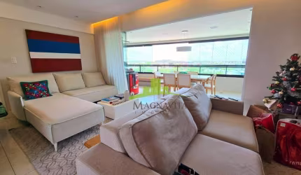Apartamento à Venda no Soho Manhattan, Paralela, 113m², 3/4, 1 Suíte, Andar Alto, Varanda Gourmet, 3 Vagas, R$ 1.280.000,00