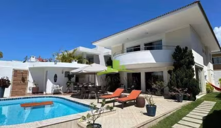 PALM VILLE | Priscila Dutra, Casa Alto Padrão à Venda, Vilas do Atlântico, 280m², 5/4, 2 Suítes, Piscina, Área Gourmet, Porteira Fechada ou Parcial.