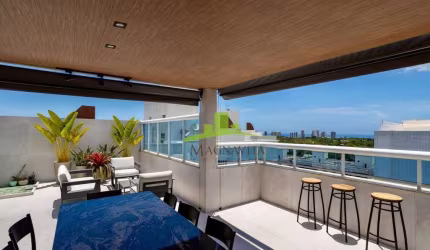 Cobertura Duplex à Venda no Alpha Park, Alphaville Salvador I, 144m², 3 Quartos, 2 Suítes, Terraço Gourmet, Vista Mar. Alto Padrão e Lazer Completo