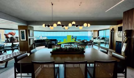 MORRO IPIRANGA, Apartamento 4 Suítes à Venda, 308m², Vista Mar Panorâmica, Varanda Gourmet, 4 Vagas Soltas, Adega Climatizada, Alto Padrão. Exclusivo!