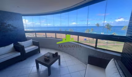 BAHIA SUÍTES. Apartamento 2 Suítes à Venda, 79m², Mobiliado, Decorado, Vista Mar, Varanda, 2 Vagas, Condomínio com Serviços. Alto Padrão. Armação
