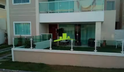 Casa à Venda no Condomínio Jardim Tropical, Buraquinho, 4 Quartos, 3 Suítes, 199m², Área Gourmet Churrasqueira, Paisagismo, Alto Padrão e Segurança