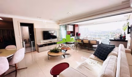 GREENVILLE. Apartamento à Venda no Atmos, 116m², 3 Quartos + Escritório. Alto Padrão, 2 Vagas, Varanda Gourmet Integrada. Acabamento Impecável!