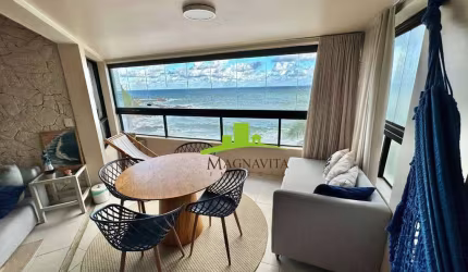 Terrazzo Rio Vermelho. Apartamento à Venda no Rio Vermelho, 2 Quartos, 1 Suíte, 61m², Vista Mar Frontal, Porteira Fechada, Acesso Direto à Praia