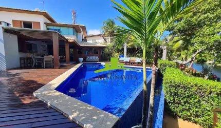 Porto Busca Vida Resort. Casa de Luxo à venda, 400m², 4 suítes, Gabinete, Nascente, Piscina com borda infinita, Vista para o Rio, TOTALMENTE MOBILIADA