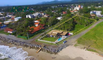 Seis terrenos juntos, quadra mar e com duas frentes em Itapoá