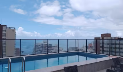 Apartamento Mobiliado para Aluguel na Pituba – 1 Quarto, Varanda e Infraestrutura Completa