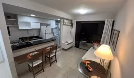 Apartamento 1/4 Mobiliado na Barra – 53 m², Varandão e Infraestrutura Completa