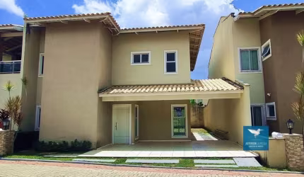 Casa em Condomínio no Eusébio Próximo a Fazendinha e Shoppings, 04 Suítes, 164m2, 03 Vagas, Dependência, Amplo Quintal, Poucos Metros da CE040