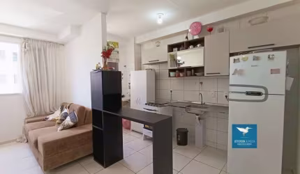 Apartamento ao Lado do Shopping Eusébio, Super Ventilado, 46m2, 02 Quartos, 01 Suíte, 02 Banheiros, A Melhor Planta de Ponta, 1º Andar, 01 Vaga