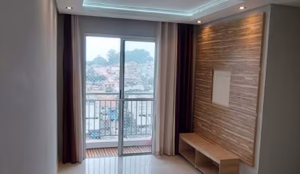 Apartamento com varanda e semi mobiliado a venda/permuta em Santo André-Parque Erasmo Assunção