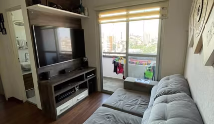 Apartamento SEMI MOBILIADO E COM SACADA para locação no Jardim Anália Franco em São Paulo
