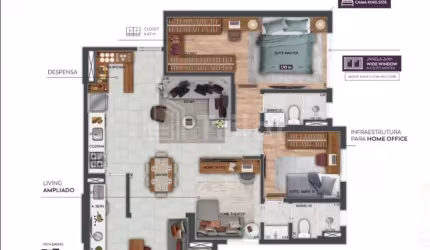 APARTAMENTO NOVINHO ZONA SUL