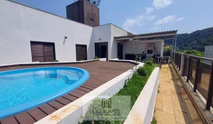 COBERTURA PENTHOUSE, 5 dormitórios sendo 1 suíte, área gourmet com piscina, na praia da ENSEADA - GuarujáSP.