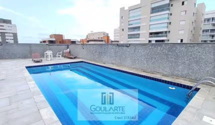 Apartamento alto padrão com acesso a sacada vista parcial mar, 3 dormitórios sendo 1 suíte climatizada, lazer no condomínio - ASTÚRIAS - Guarujá/SP