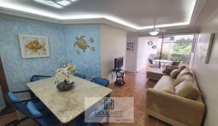 Apartamento com sacada envidraçada, 2 dormitórios sendo 1 suíte, lado praia - Enseada - Guarujá/SP.