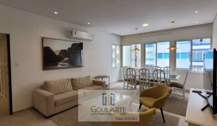 Apartamento alto padrão com 3 dormitórios climatizados, em condomínio frente mar, PITANGUEIRAS - Guarujá/SP.