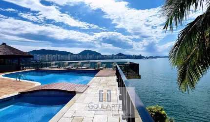Cobertura Penthouse com 3 suítes,lazer na cobertura e condomínio ,vista total do mar, ASTÚRIAS-Guarujá/SP