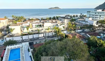Apartamento Alto Padrão vista total mar, 2 dormitórios sendo 1 suíte, á menos de 100 metros do mar - TOMBO-GUARUJÁ/SP.