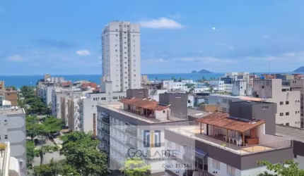 Apartamento alto padrão com sacada gourmet e vista mar, 3 dormitórios sendo 1 suíte, lazer completo no condomínio, lado praia Enseada-Guarujá/SP.