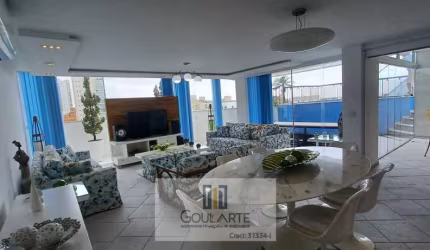Apartamento cobertura duplex com 3 dormitórios sendo 1 suíte, lazer no condomínio lado praia da  Enseada-Guarujá/SP.