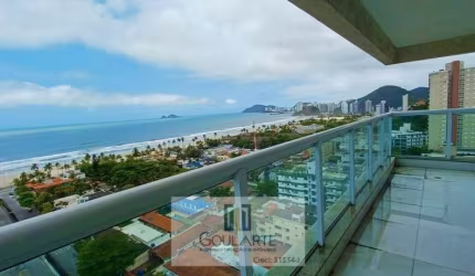 Apartamento alto padrão com 3 dormitórios sendo 3 suítes, sacada vista mar e lazer completo no condomínio na praia da Enseada-Guarujá/SP.