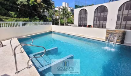 Apartamento alto padrão em condomínio com lazer, 3 dormitórios, lado praia da ENSEADA - Guarujá/SP.