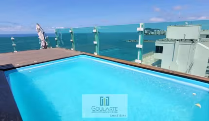 COBERTURA PENTHOUSE com 3 suítes climatizadas, piscina privativa com vista mar, churrasqueira e sauna - PITANGUEIRAS - Guarujá/SP.